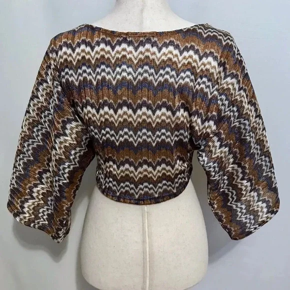 Arden B NWT Crop Kimono Sleeves Blouse Women XS - Picture 5 of 8